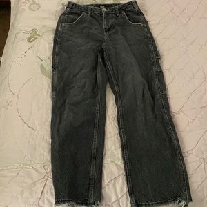 Straight leg carpenter baggy jeans
